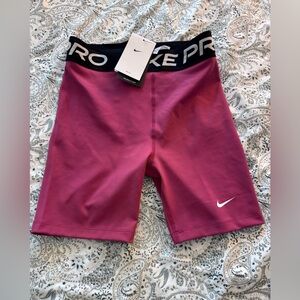 Nike Pro Maroon Athletic Shorts